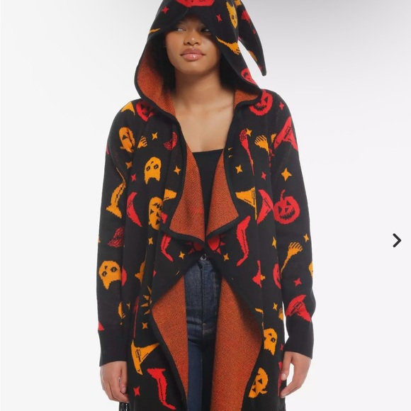 Halloween Hooded Cardigan - Picture 1 of 1